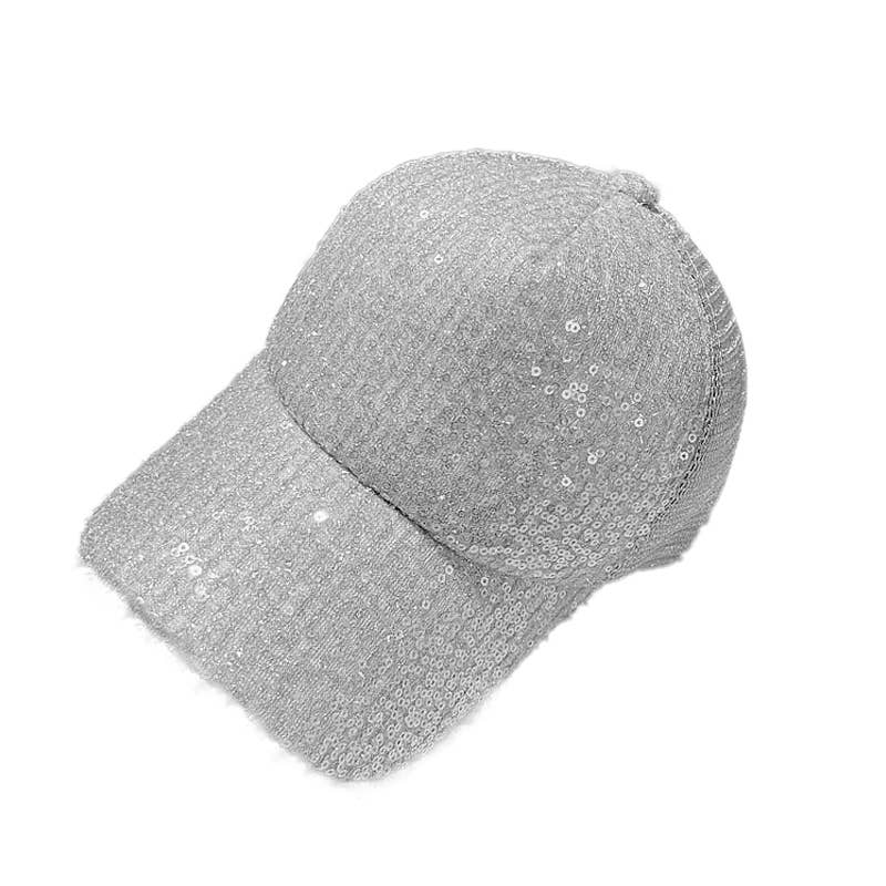 NM Zoey Sequins Hat in Silver
