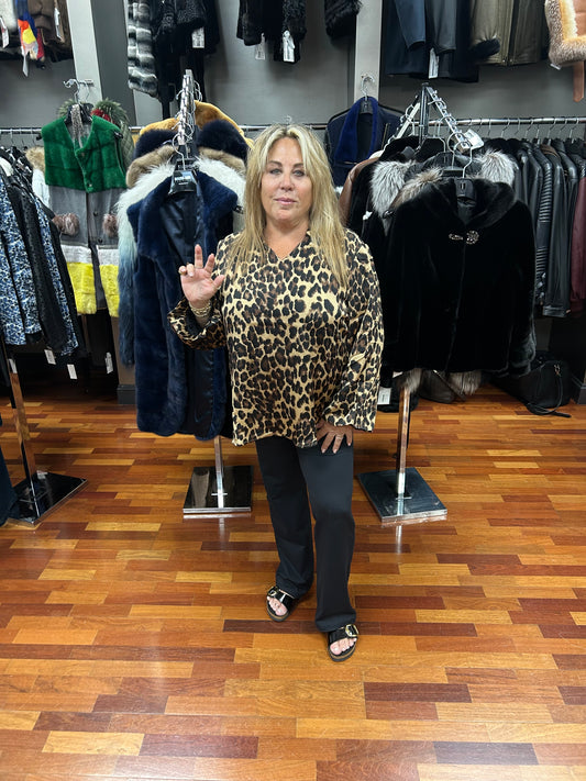 Joh Julian Leopard Shirt Blouse