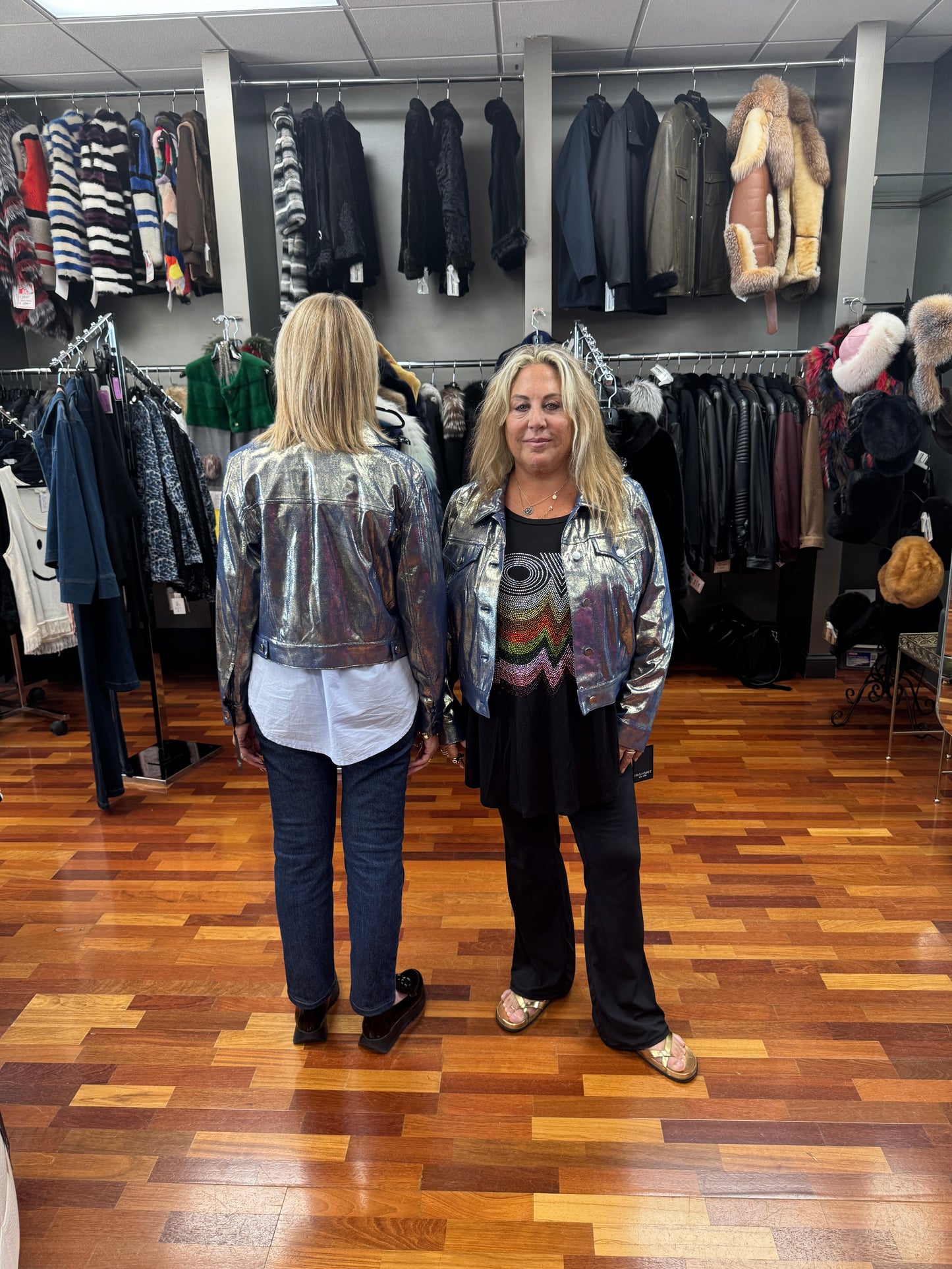 Insight Vegan Liquid Denim Metallic Jacket