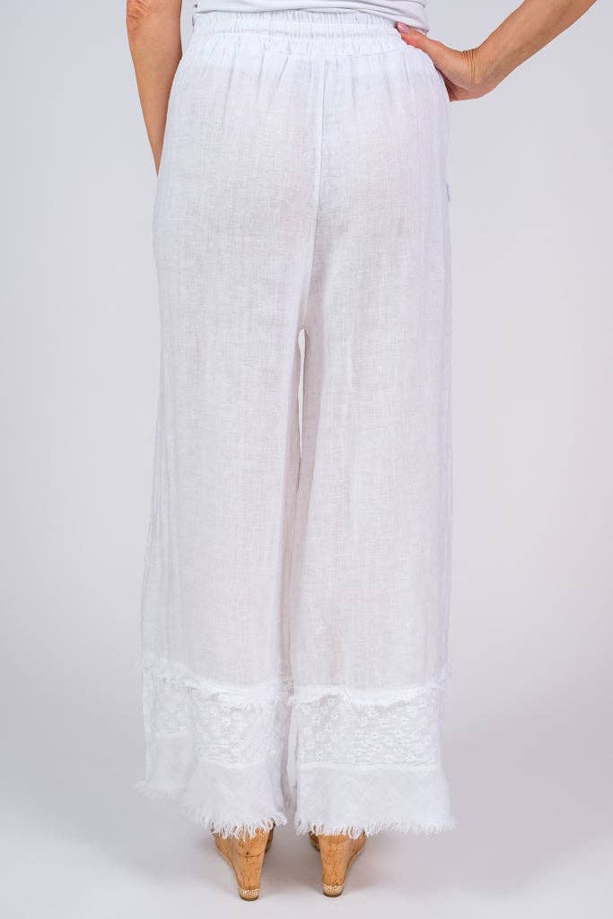 TINA Stephens Arti Linen Embroidered Pant