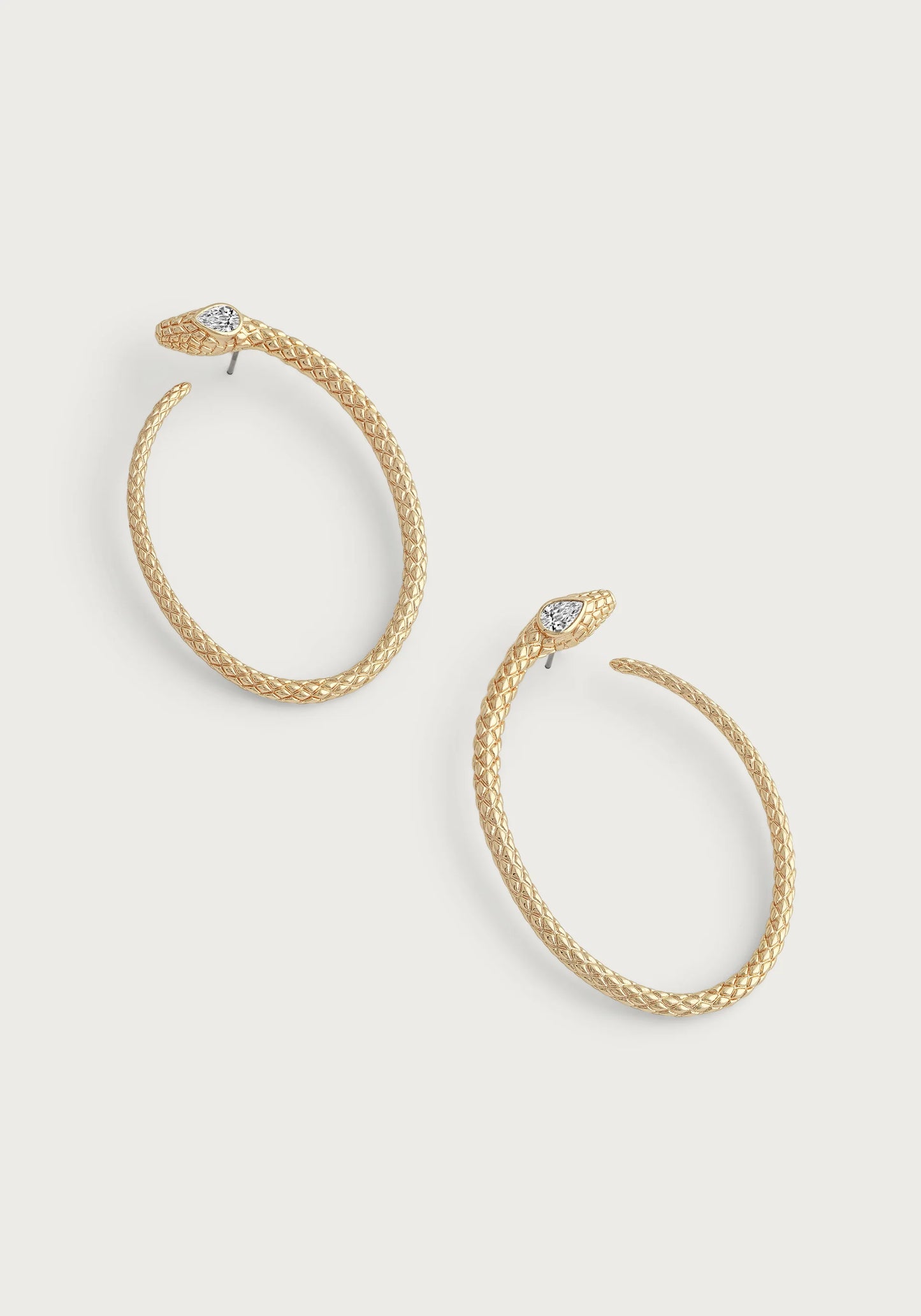 Anabel Aram Serpent Hoop Earrings