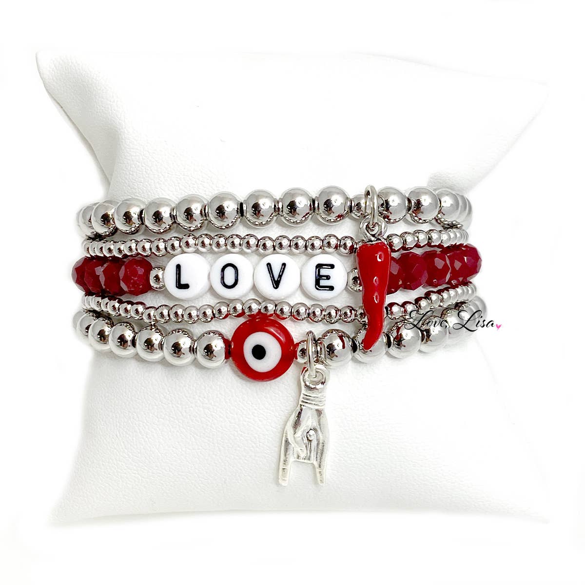 Love, Lisa -Lisa's Italian Good Luck Hand Sign Charm Bracelet