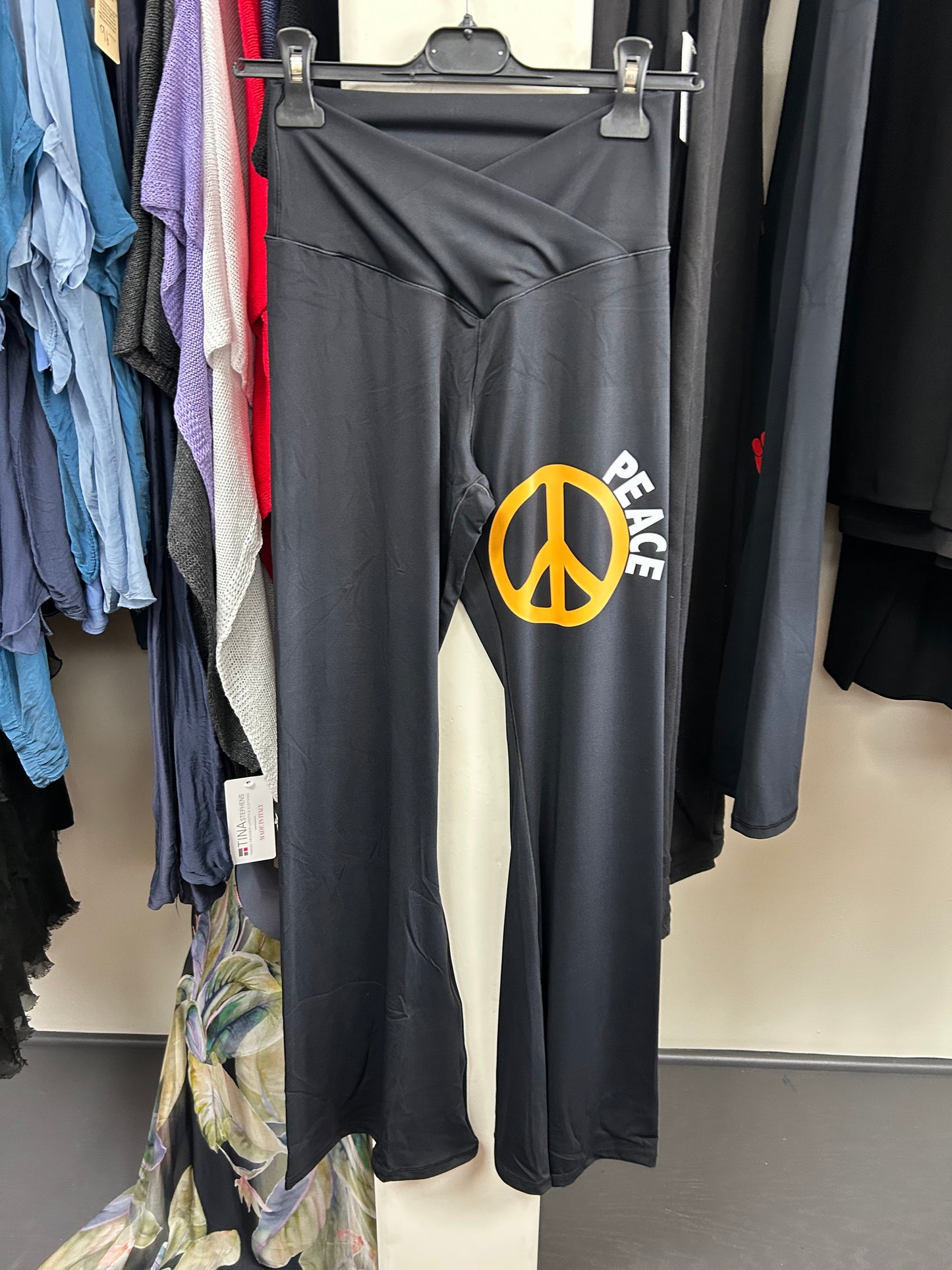 Peace Out Yoga Flare Leg Pant