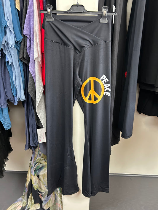 Peace Out Yoga Flare Leg Pant