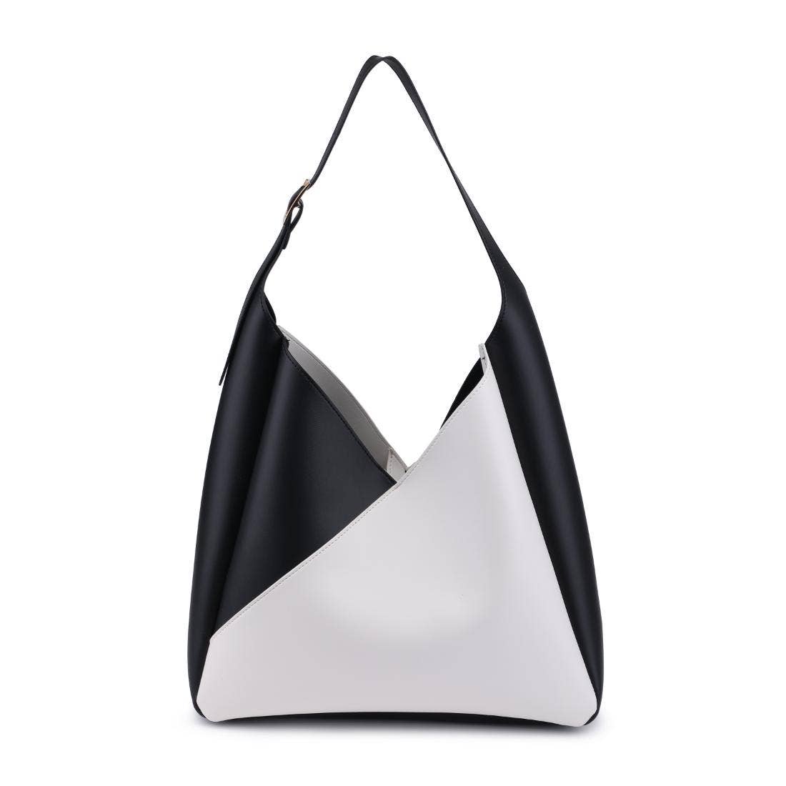 Moda Luxe Black/White Frankie Hobo Handbag