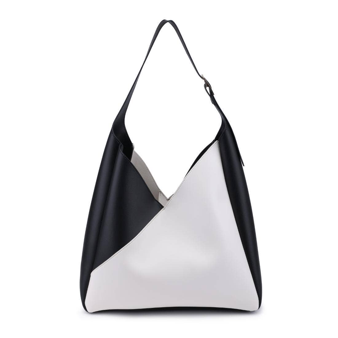 Moda Luxe Black/White Frankie Hobo Handbag