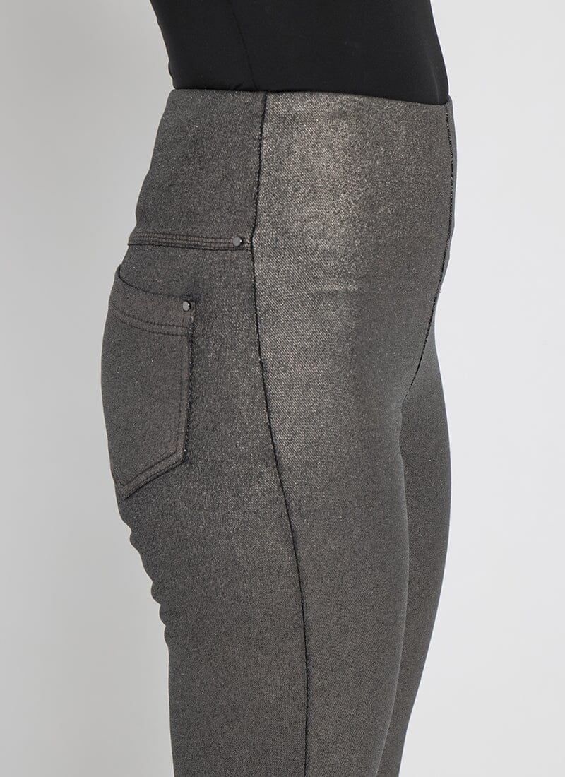 Lyssè Metallic Coated Baby Bootcut