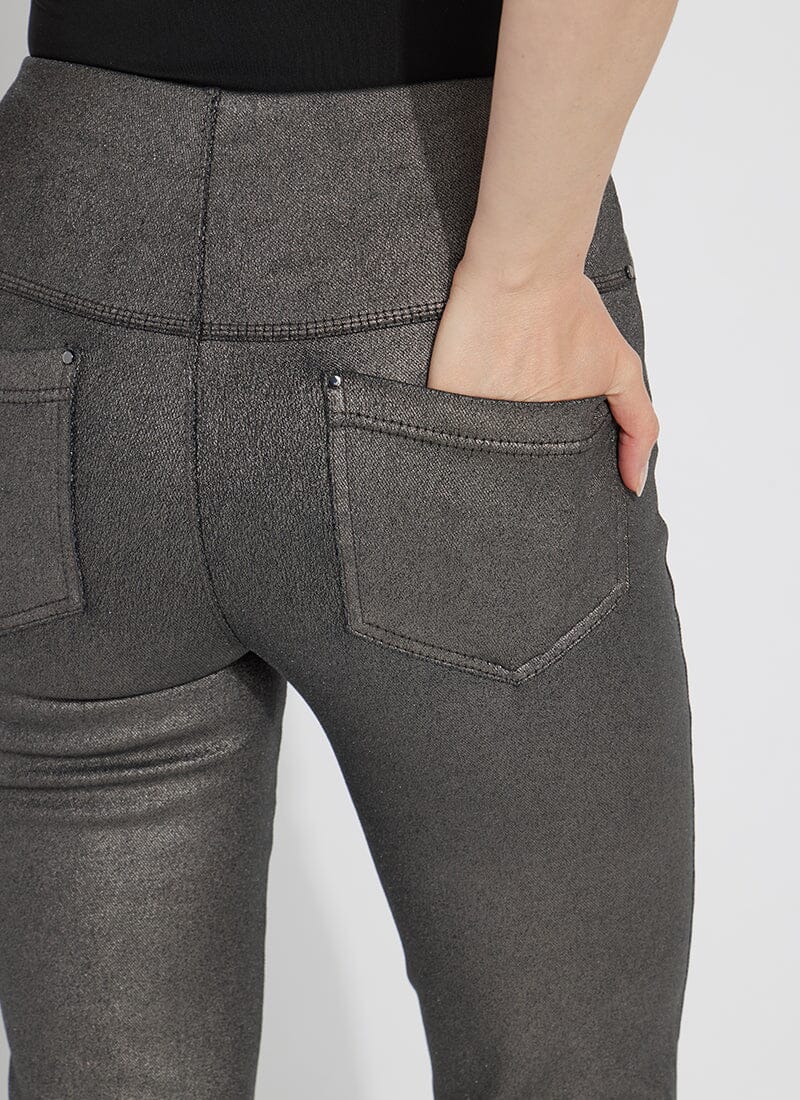 Lyssè Metallic Coated Baby Bootcut