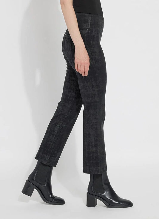 Lyssè Ankle Foil Denim Baby Bootcut (inseam 27")
