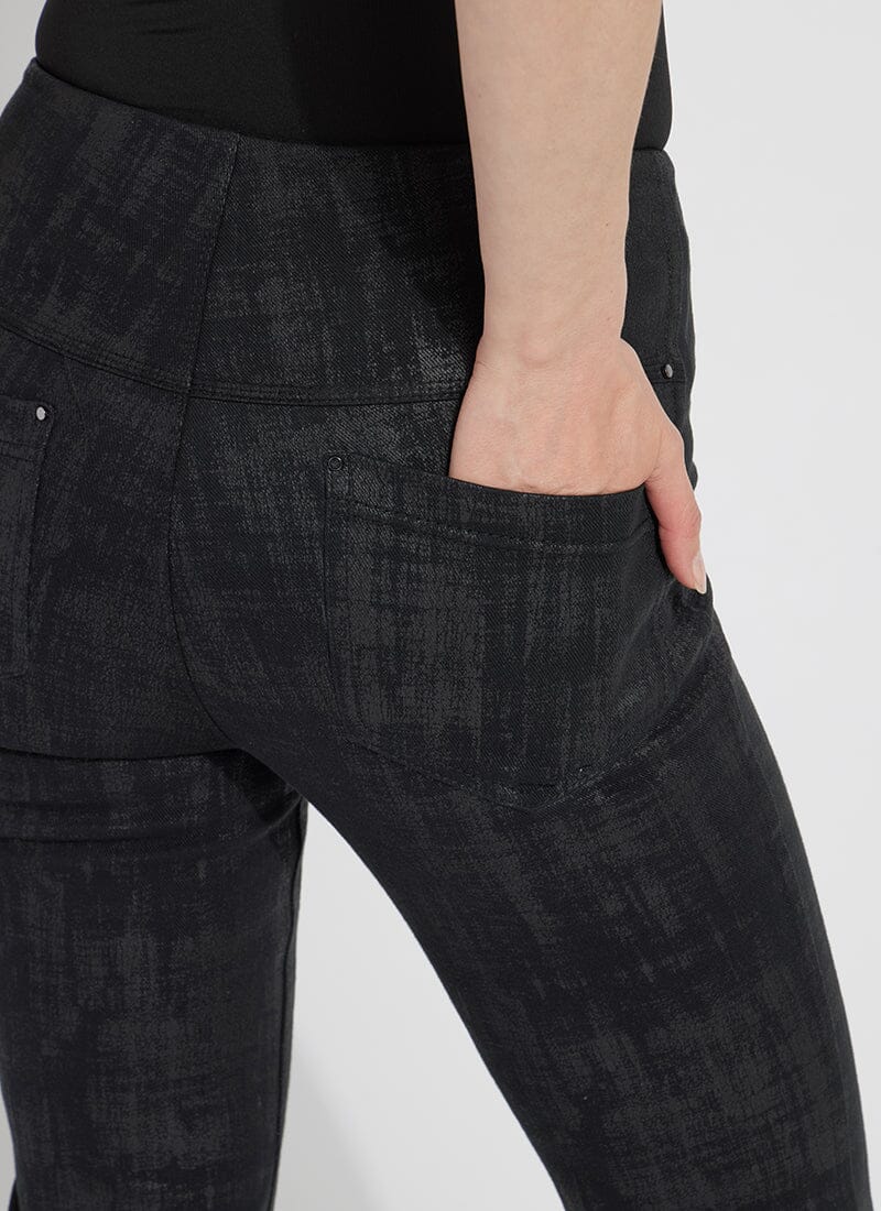 Lyssè Ankle Foil Denim Baby Bootcut (inseam 27")