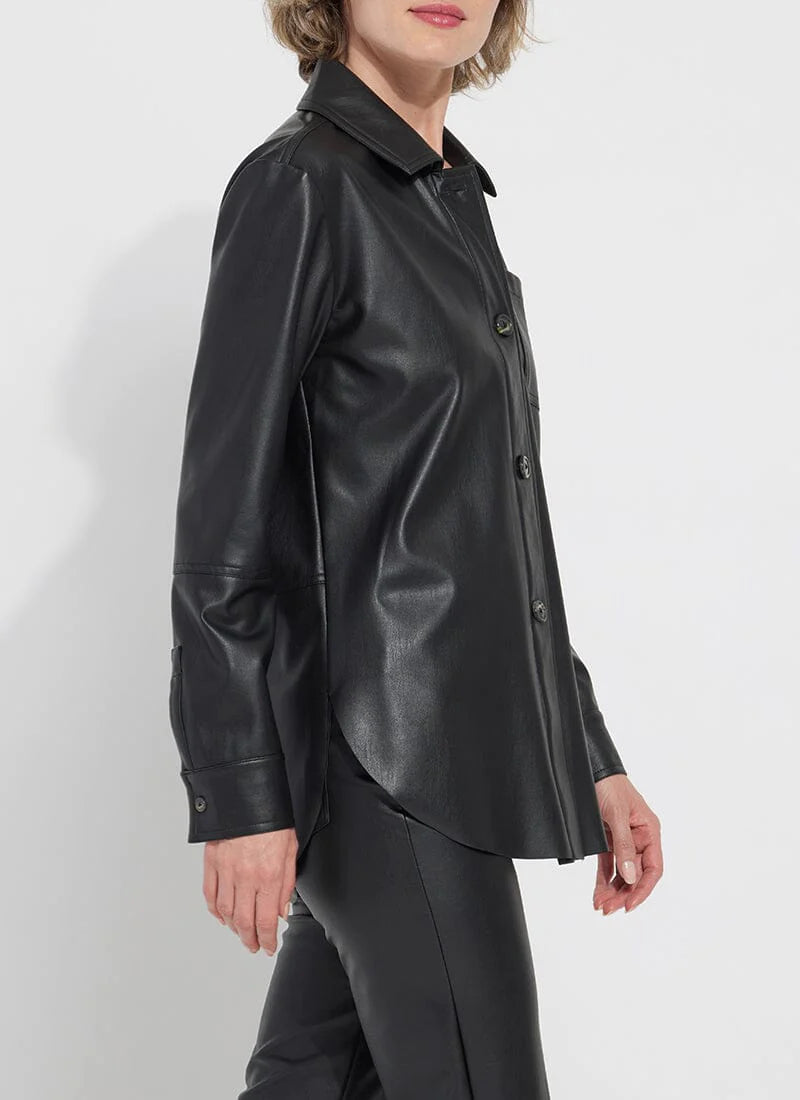 Lyssè Amara Vegan Leather Overshirt