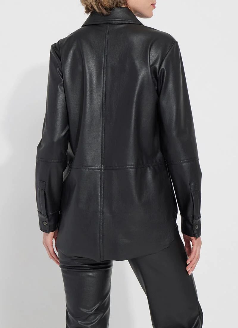 Lyssè Amara Vegan Leather Overshirt