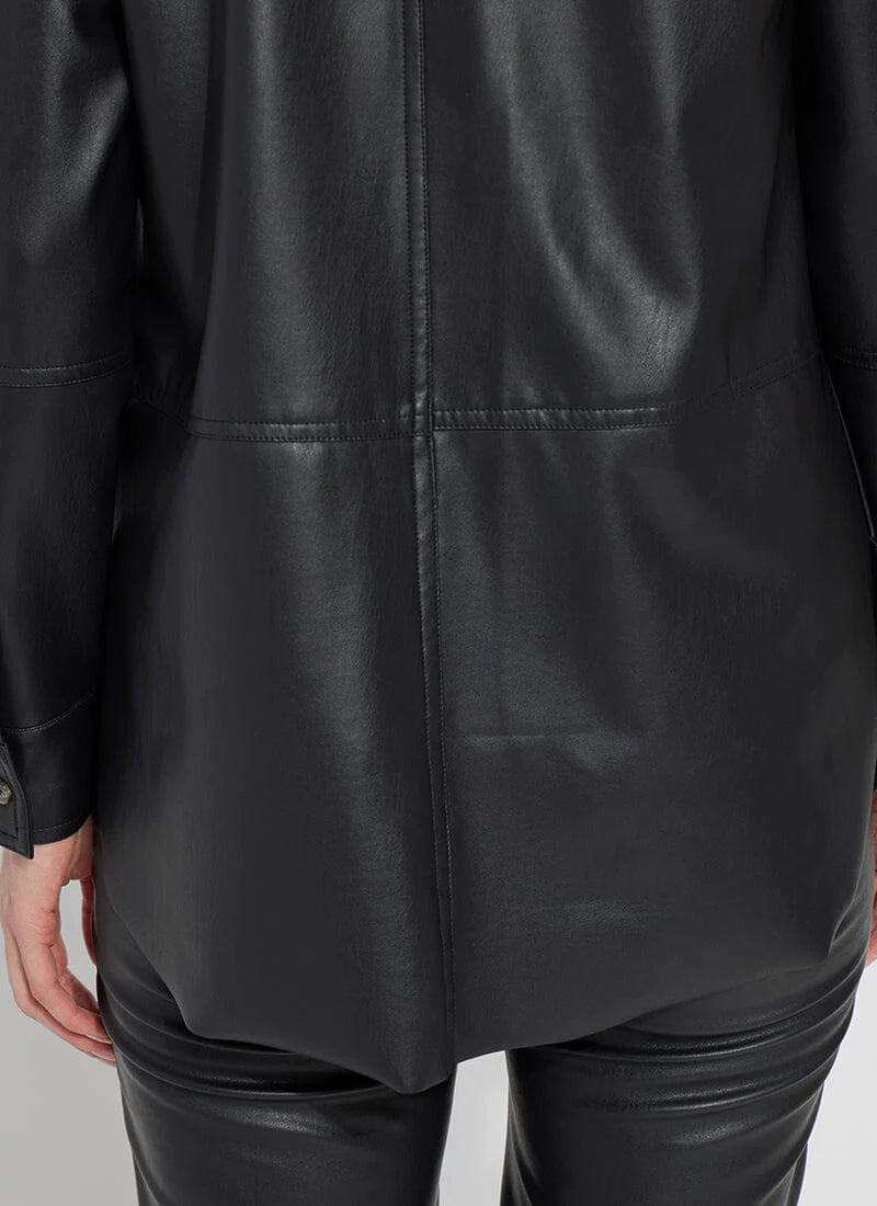 Lyssè Amara Vegan Leather Overshirt