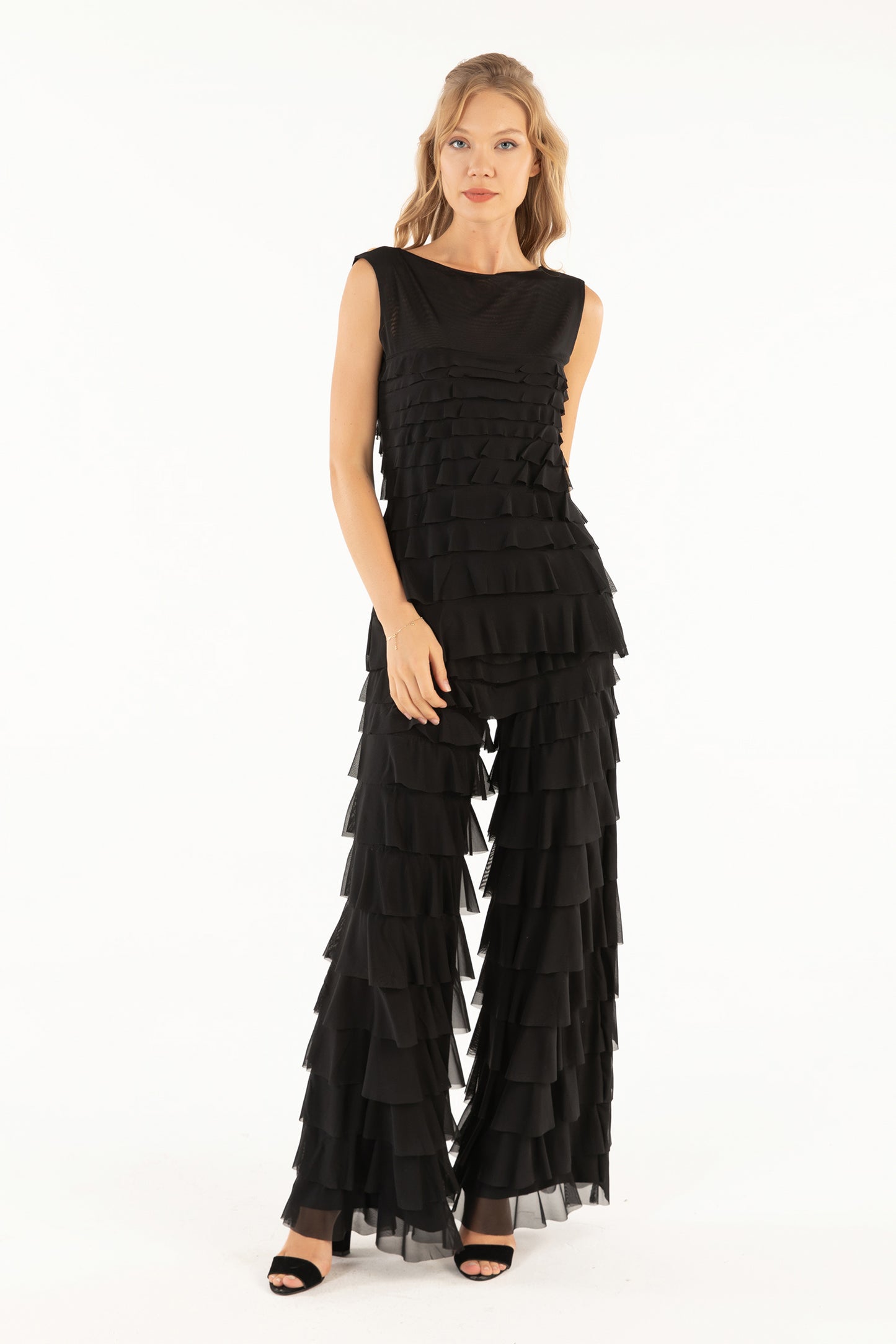 Isle by Kozan Miramar Black Mesh Top