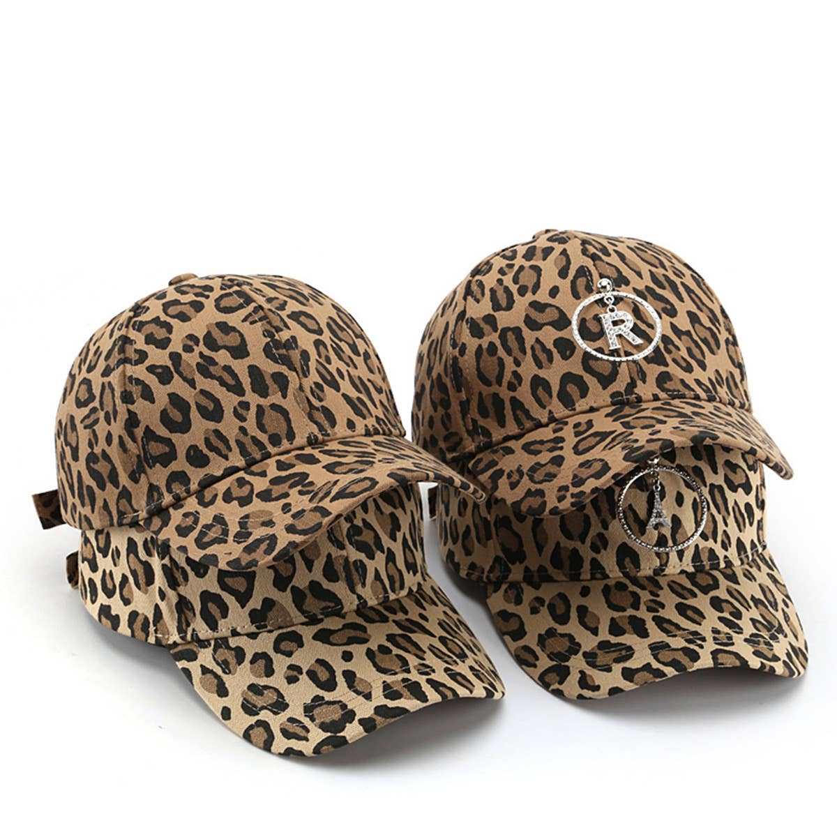 ACCITY Leopard Print Curved Brim Baseball Cap Street