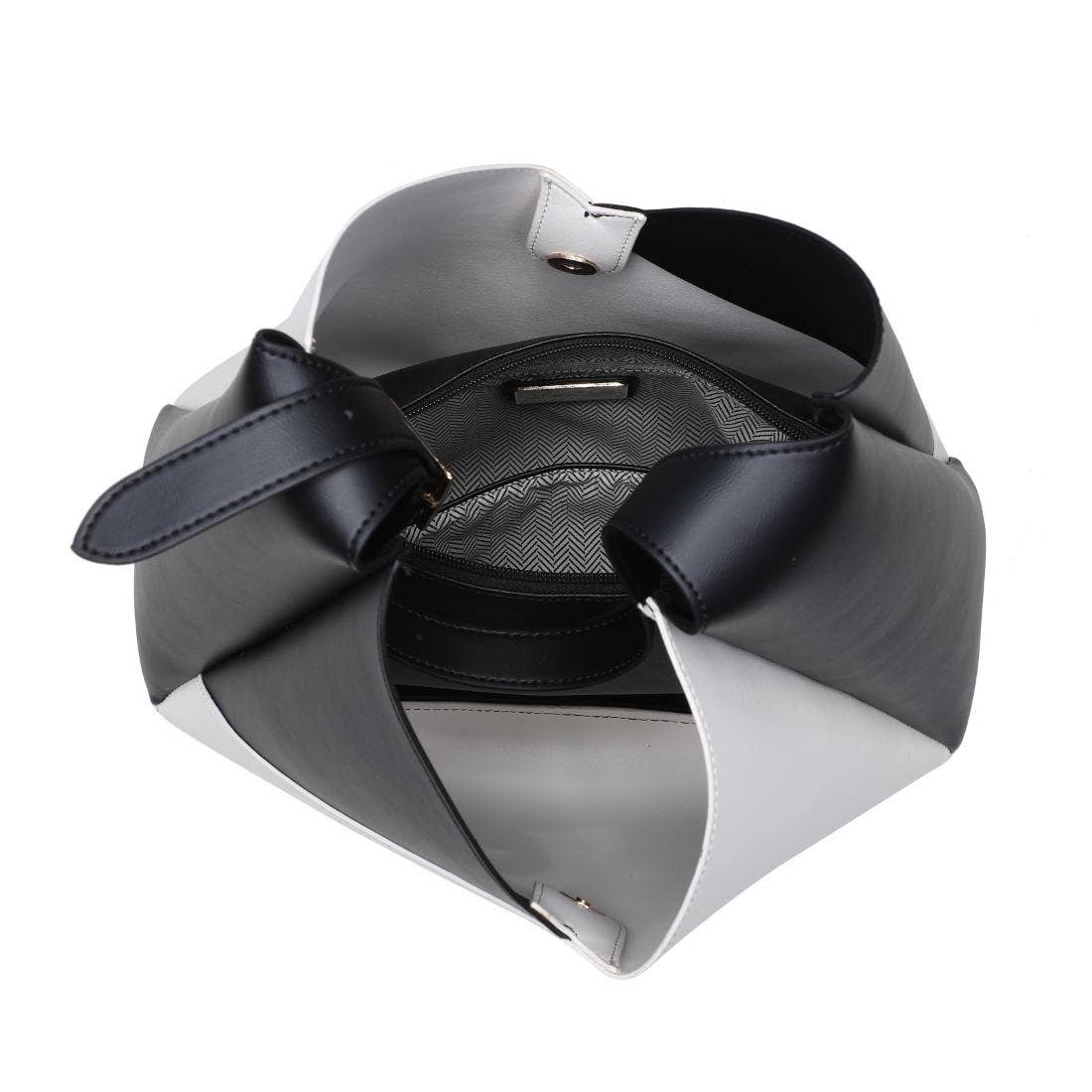Moda Luxe Black/White Frankie Hobo Handbag