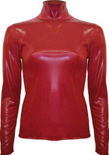 Insight Metallic Mock Neck Top
