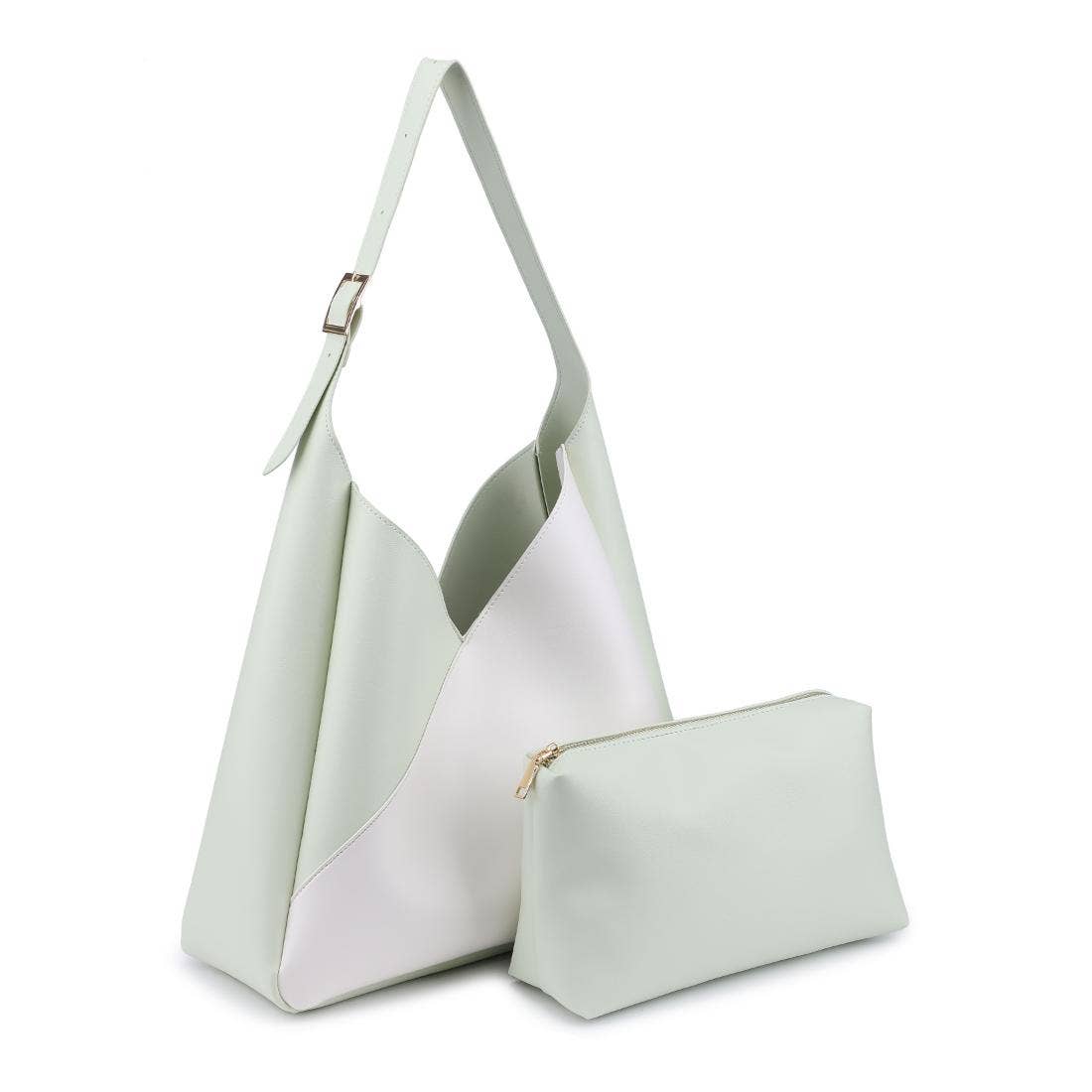 Moda Luxe Black/White Frankie Hobo Handbag