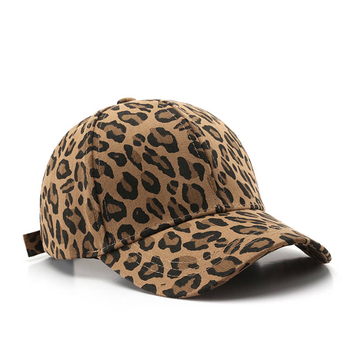 ACCITY Leopard Print Curved Brim Baseball Cap Street