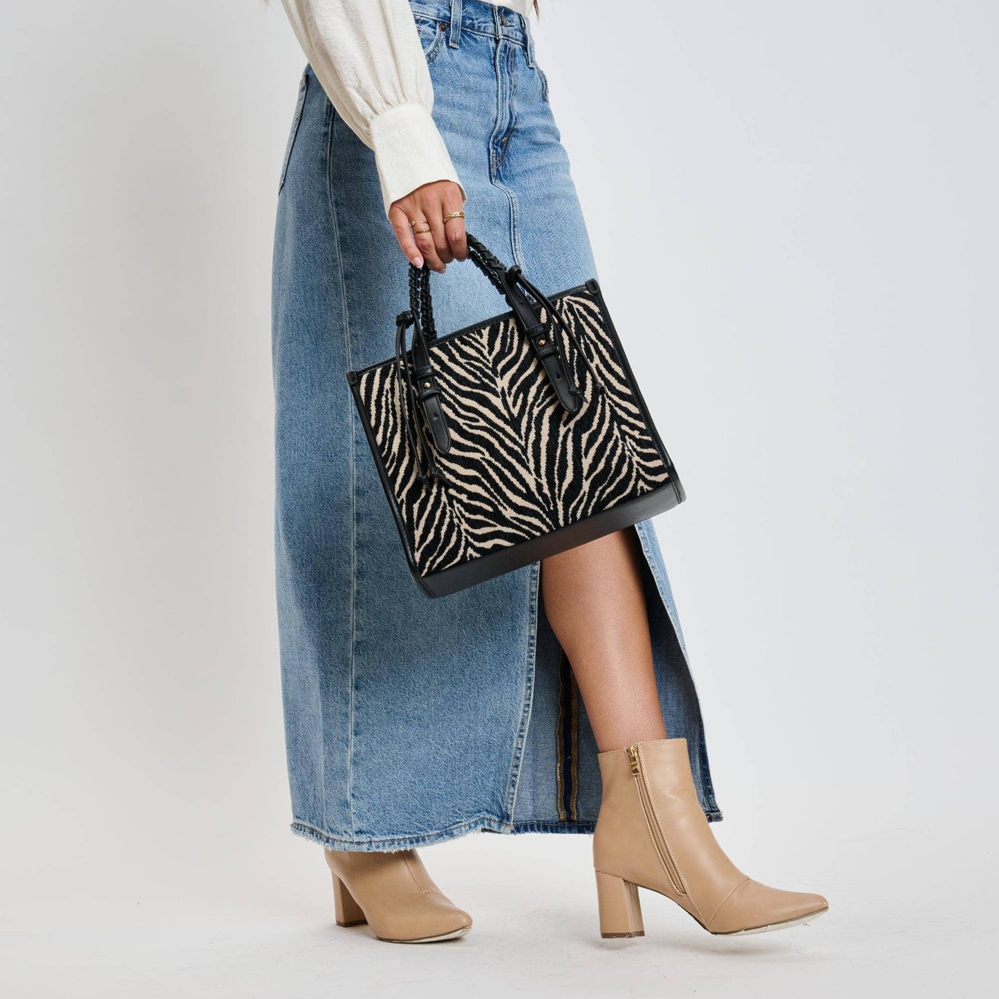 Moda Luxe Dinsdale Zebra Print Crossbody
