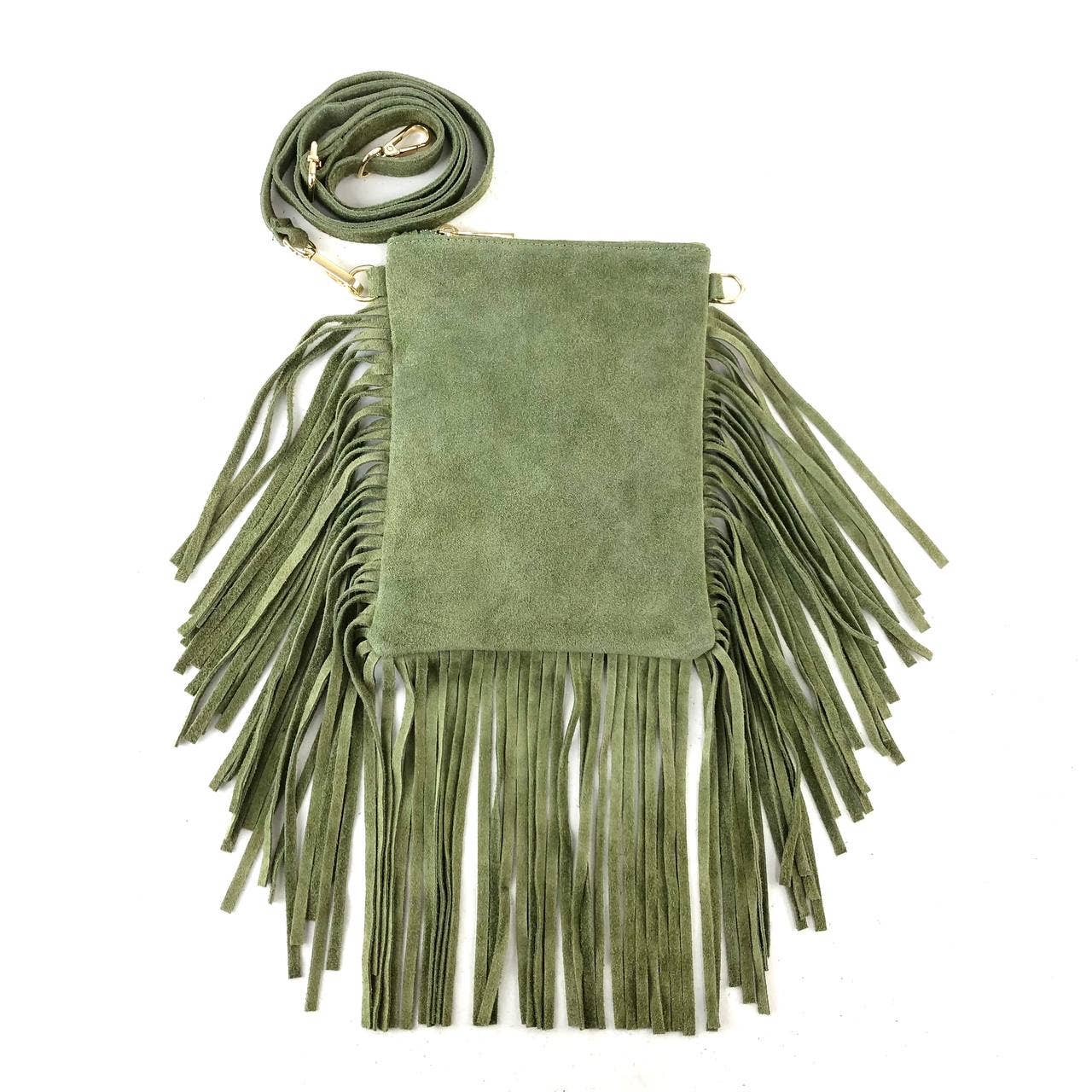 MILANO AMOUR CROSSBODY MARBELLA ECO SUEDE FRANGE
