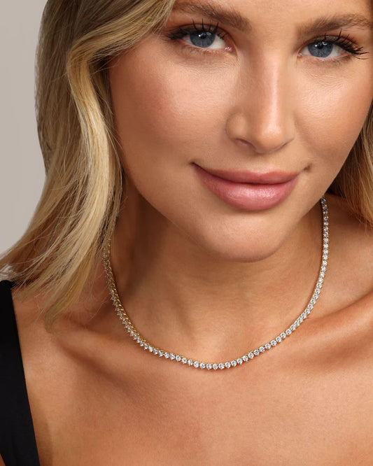 Melinda Maria  Not Your Basic Tennis Necklace 16"