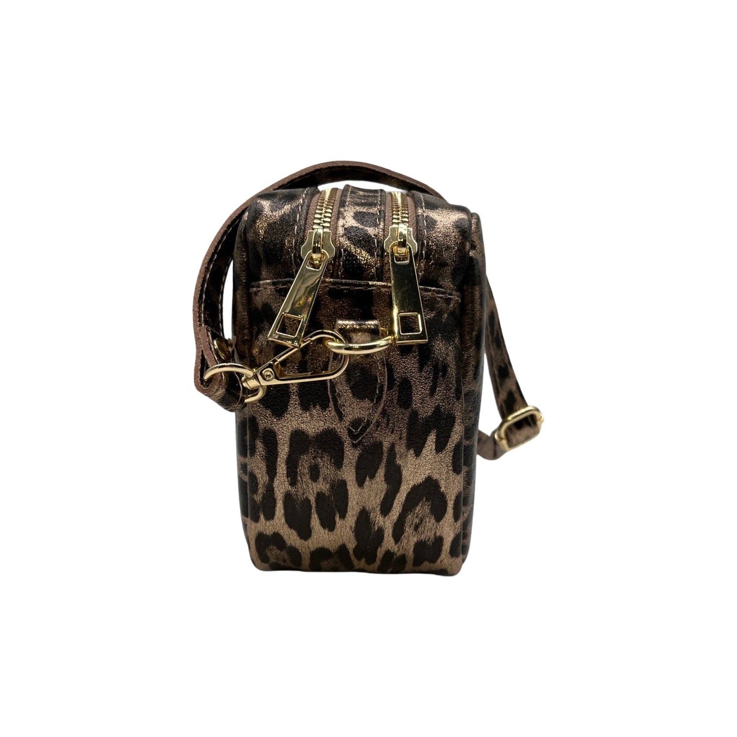 Louisa Lee Marta Leopard Iridescent Leather Bag