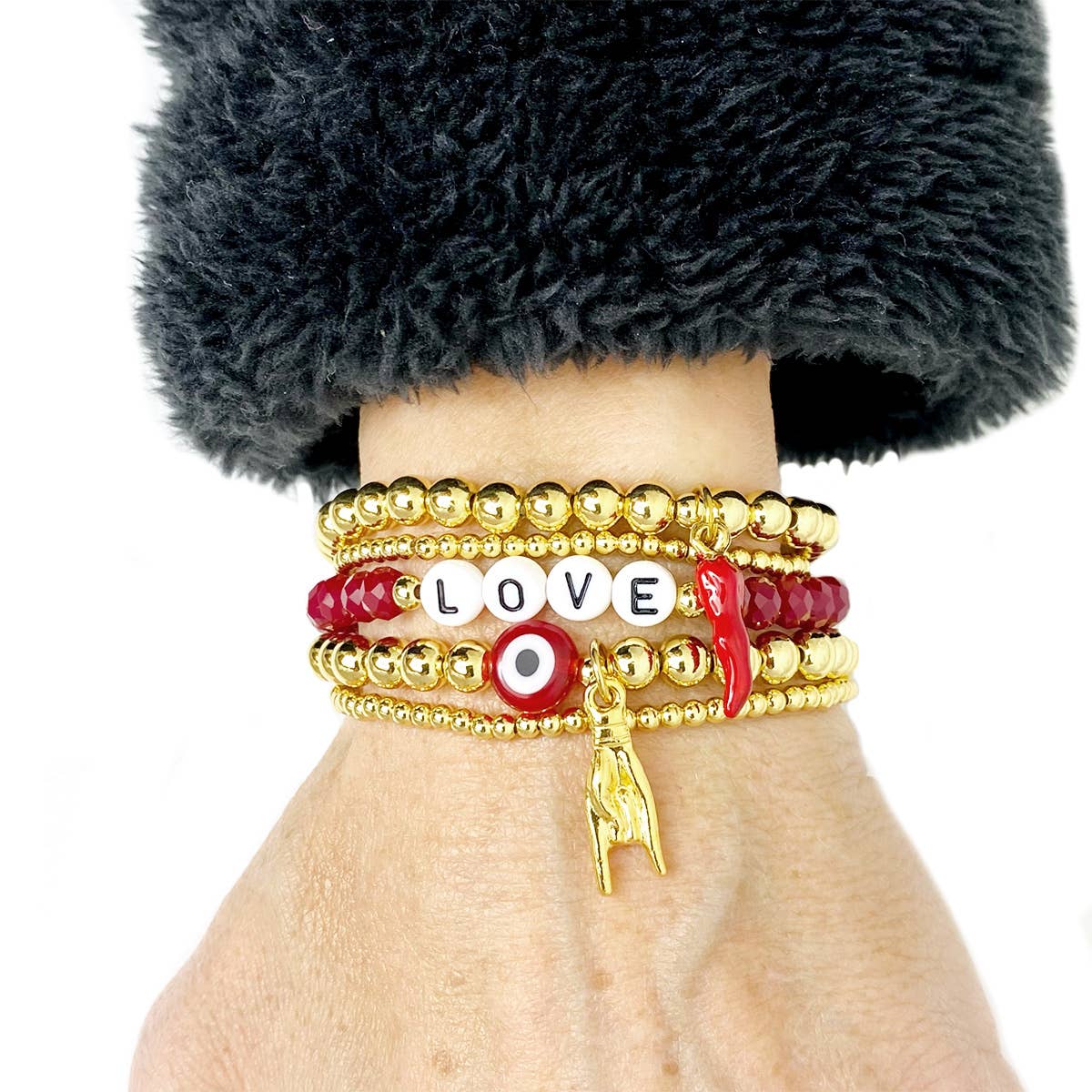 Love, Lisa -Lisa's Italian Good Luck Hand Sign Charm Bracelet