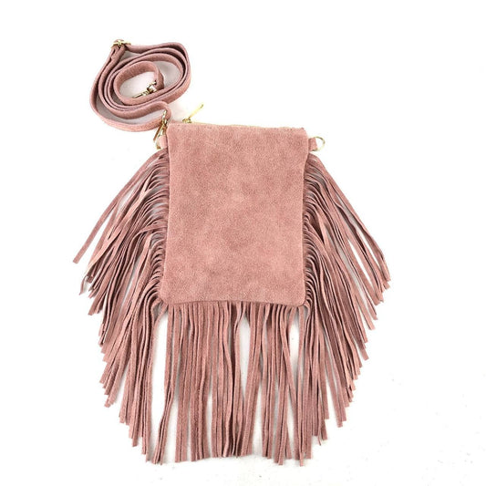 MILANO AMOUR CROSSBODY MARBELLA ECO SUEDE FRANGE