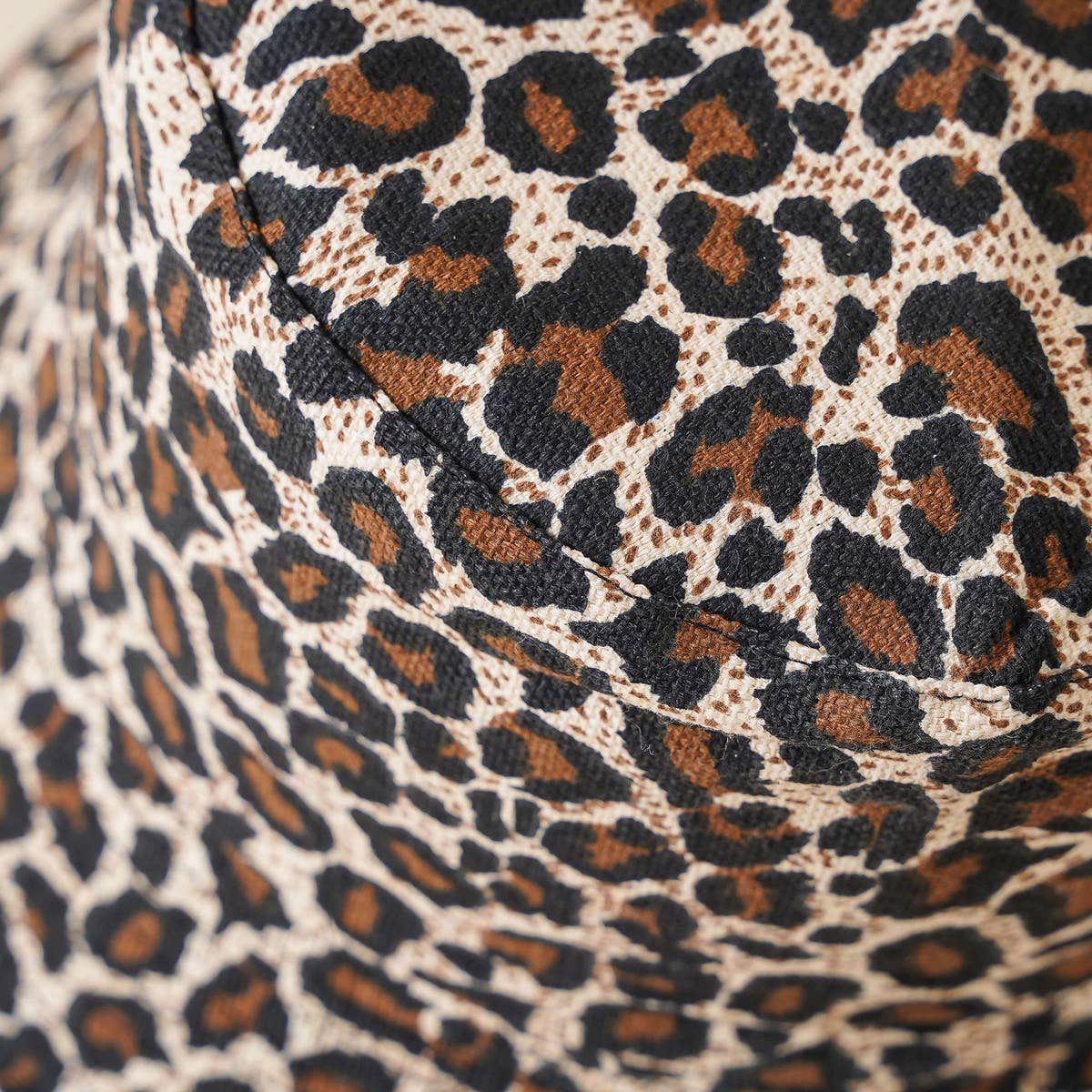 ACCITY FASHION NICHE LEOPARD PRINT BUCKET HAT