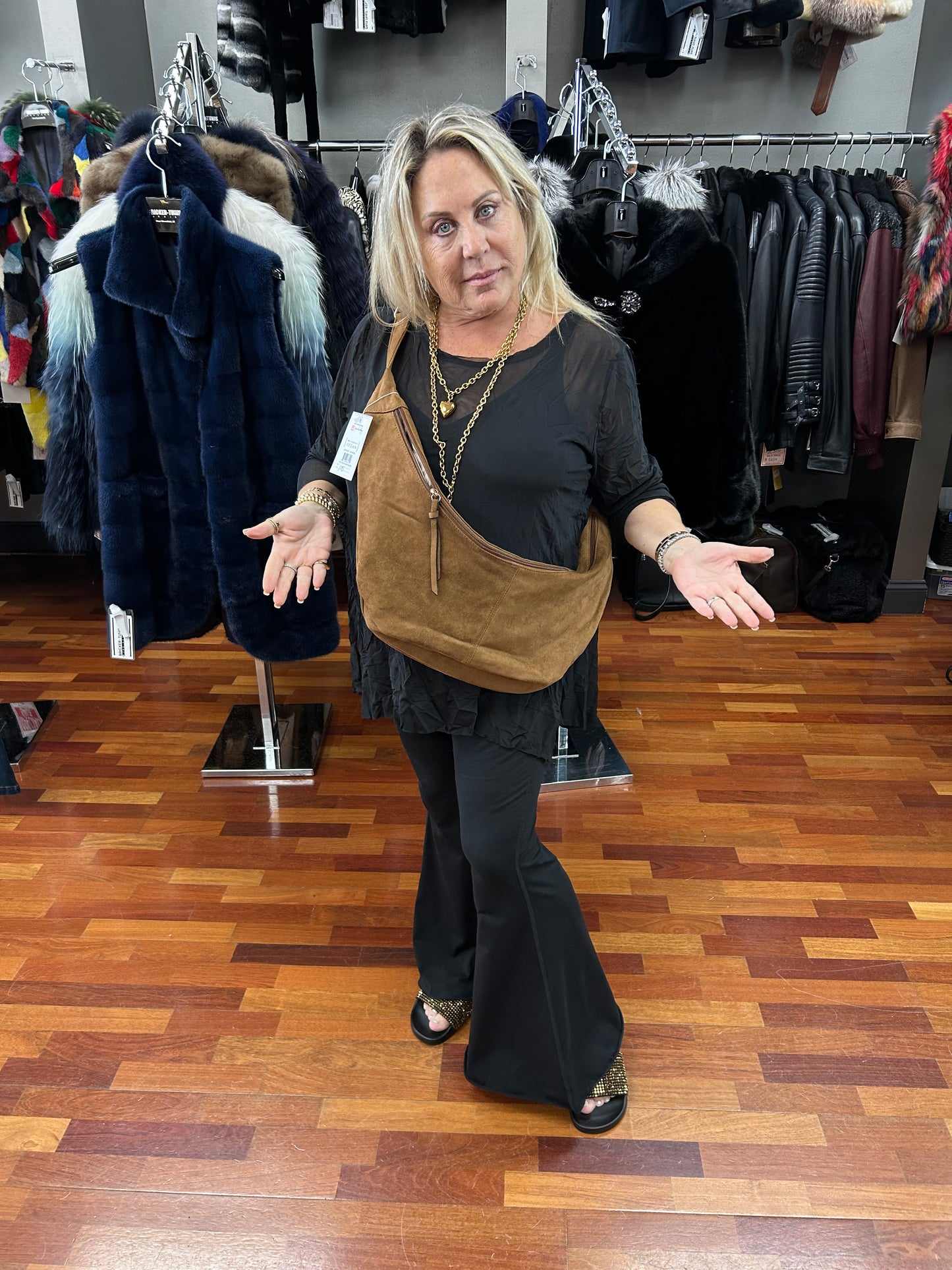 JC Andi Vegan Sling Hobo Bag