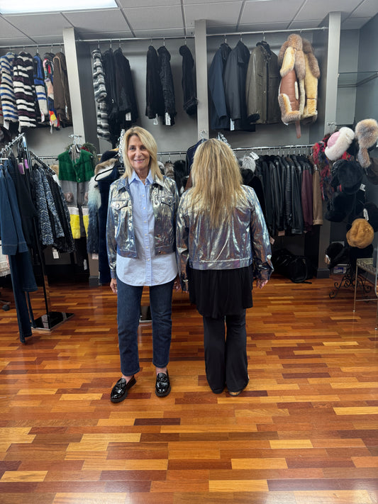 Insight Vegan Liquid Denim Metallic Jacket