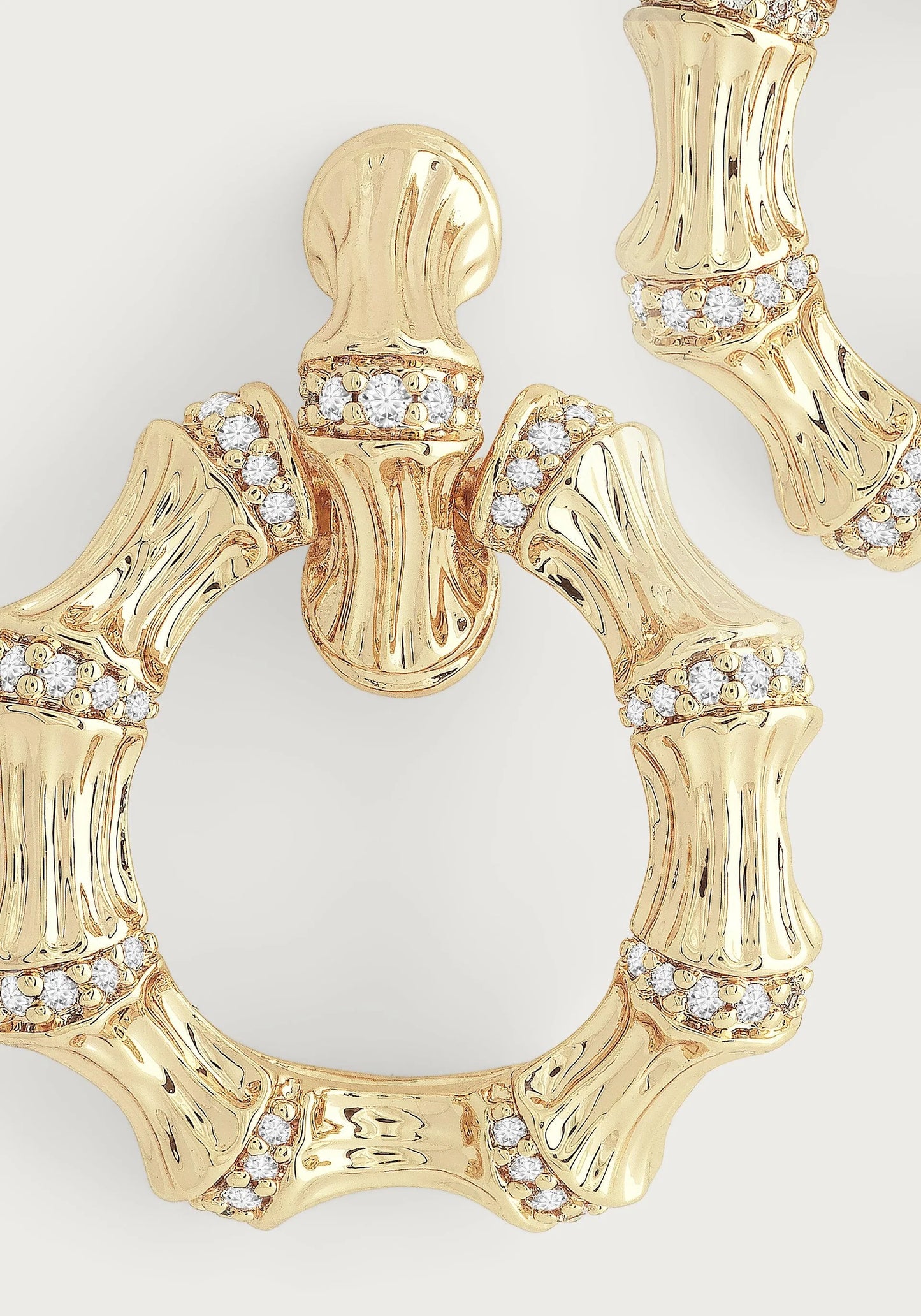 Anabel Aram Bamboo Double Hoop Earrings