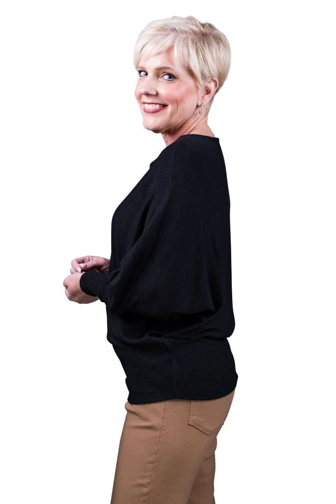 Tina Stephens Made in Italy Mylah Batwing Sweater One Size