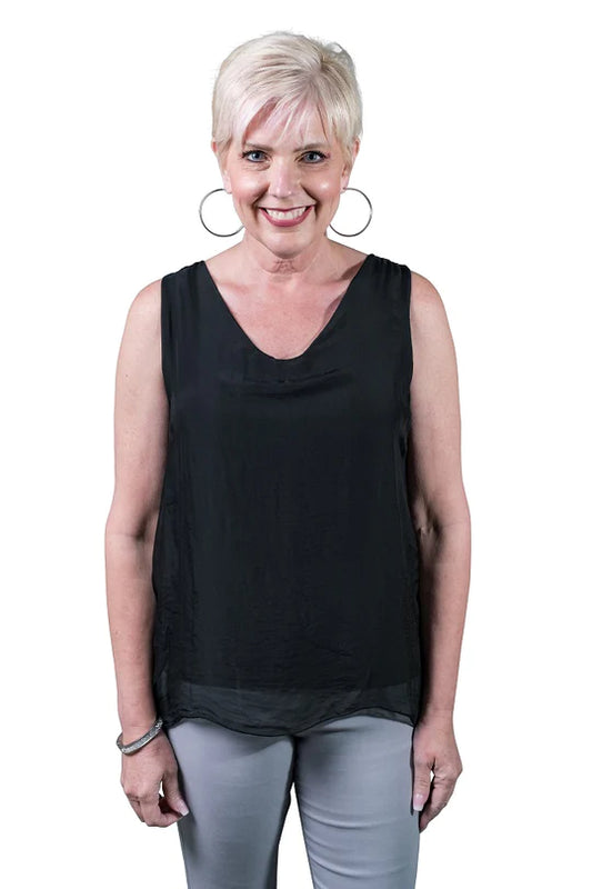 Tina Stephens Made in Italy Dina Tank One Size