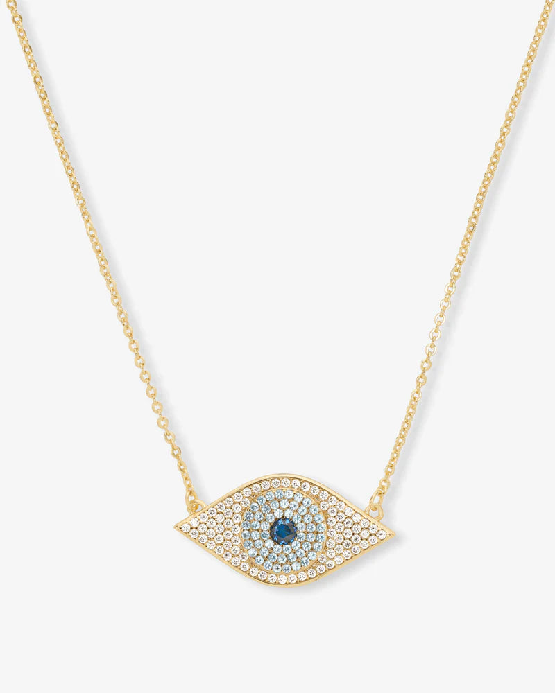 Melinda Maria Evil Eye Pendant Necklace