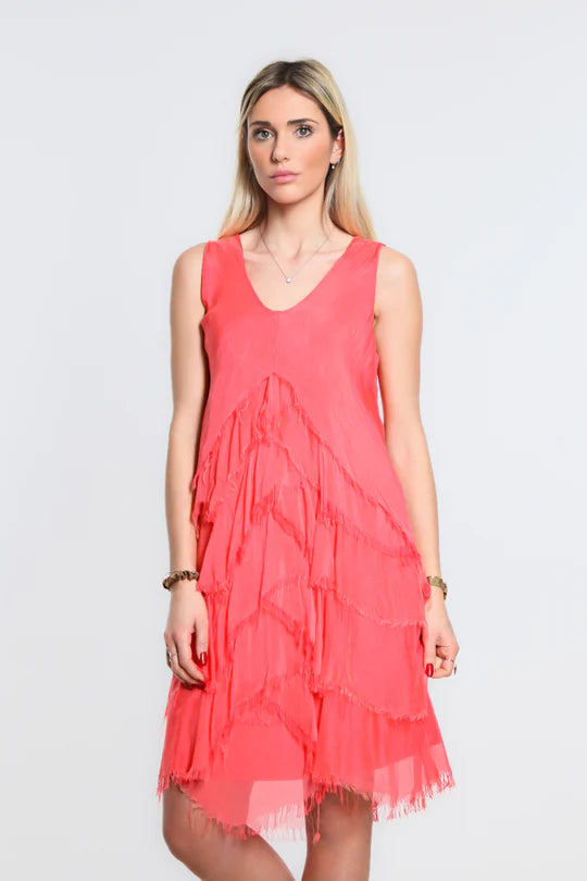 Tina Stephens Francesca Silk Cha Cha Dress