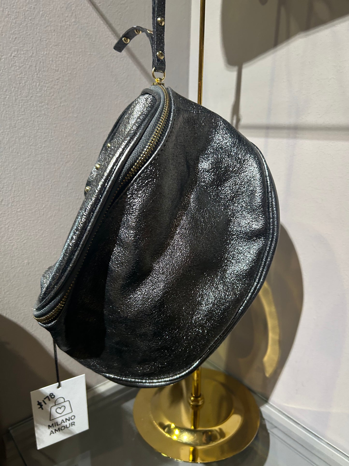 MILANO AMOUR Petros Laminato Crossbody Bag