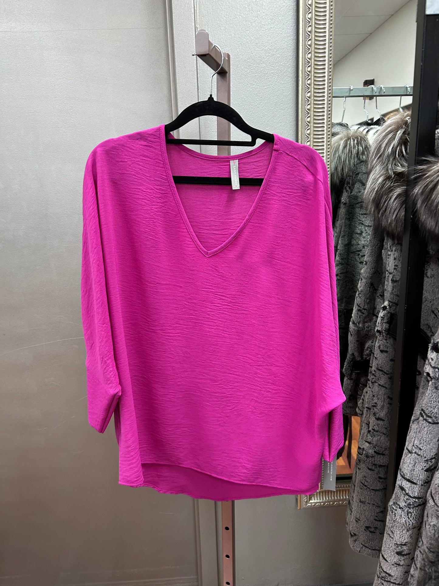 Last Tango V Neck Bat Wing Top