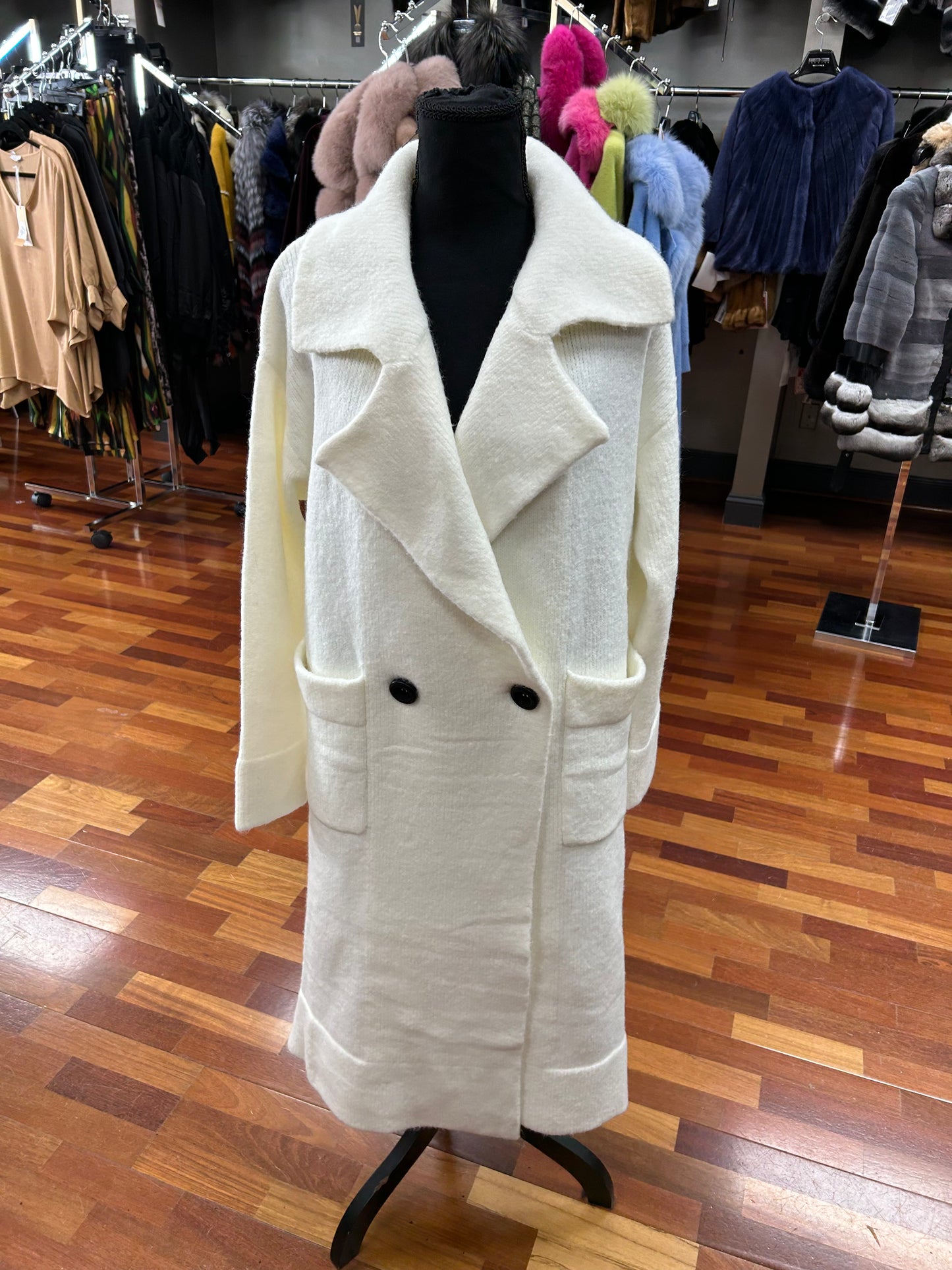 Muche et Muchette Harvey Maxi Sweater Jacket w/ front pocket One Size Fits 0-12