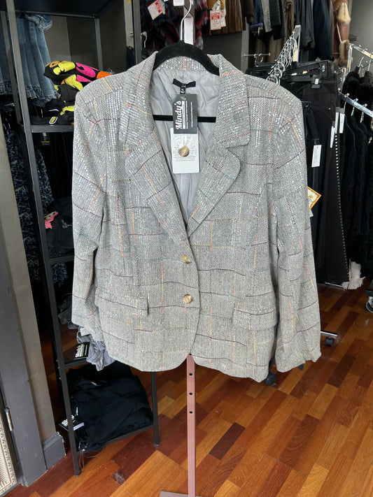 Joh Jamie Sequin Woven Blazer Jacket