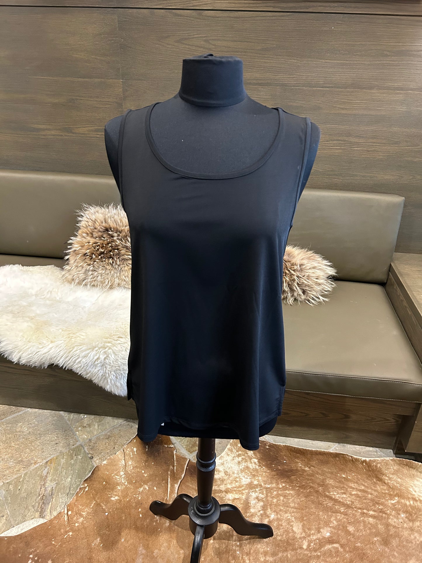 Kozan Black Dilly Vogue Dilly Essential Sleeveless Tank Top