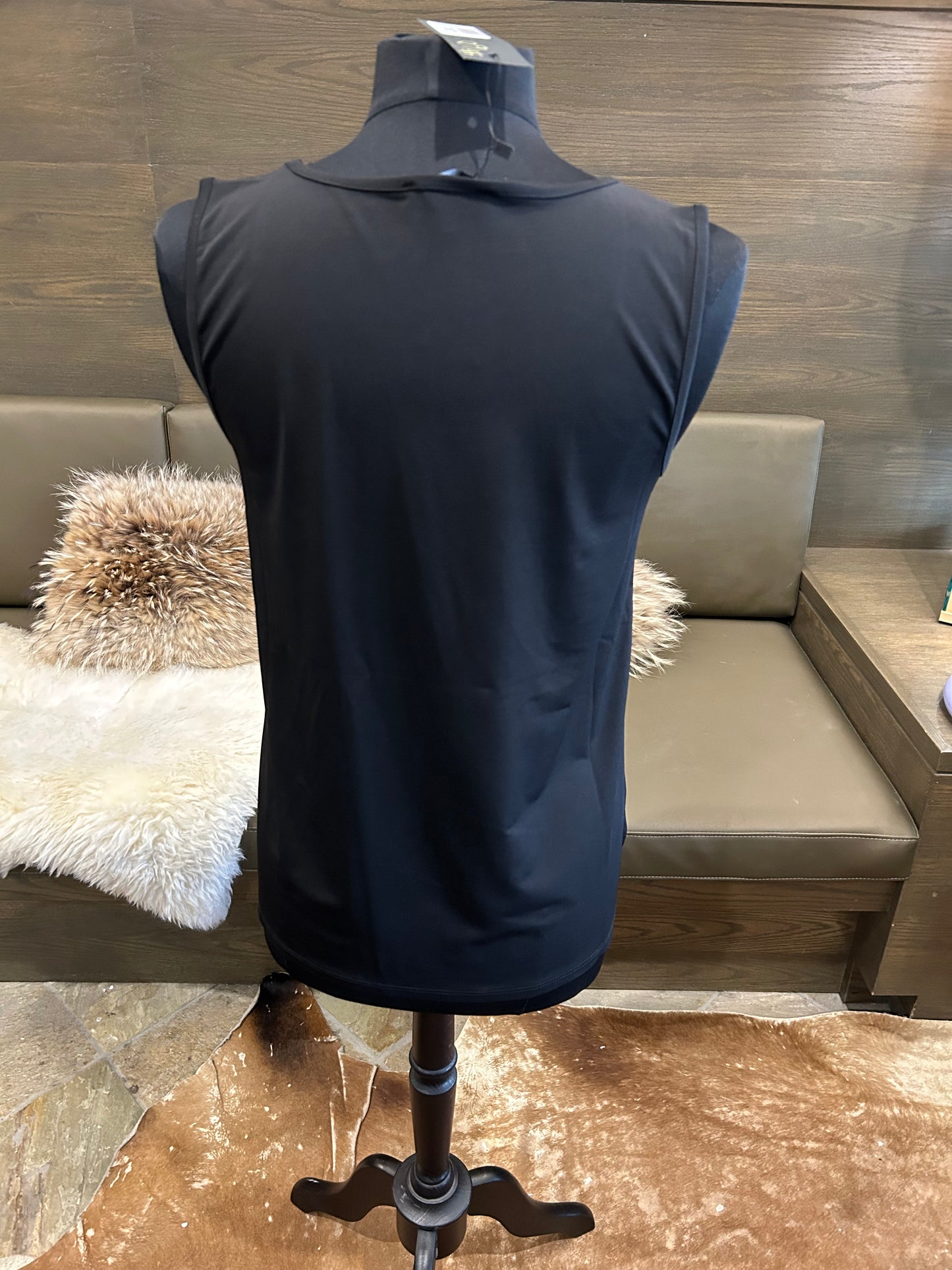 Kozan Black Dilly Vogue Dilly Essential Sleeveless Tank Top