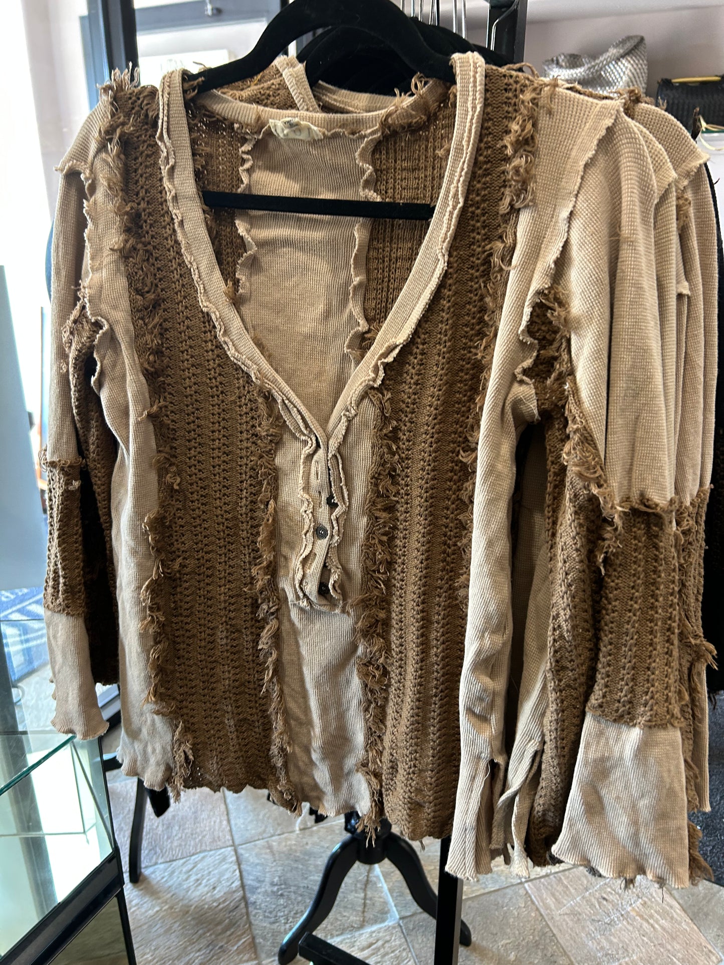 POL V Neck Multi Color Shirt