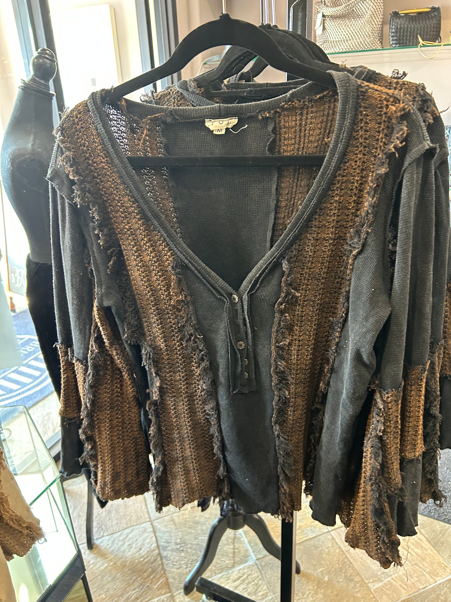 POL V Neck Multi Color Shirt