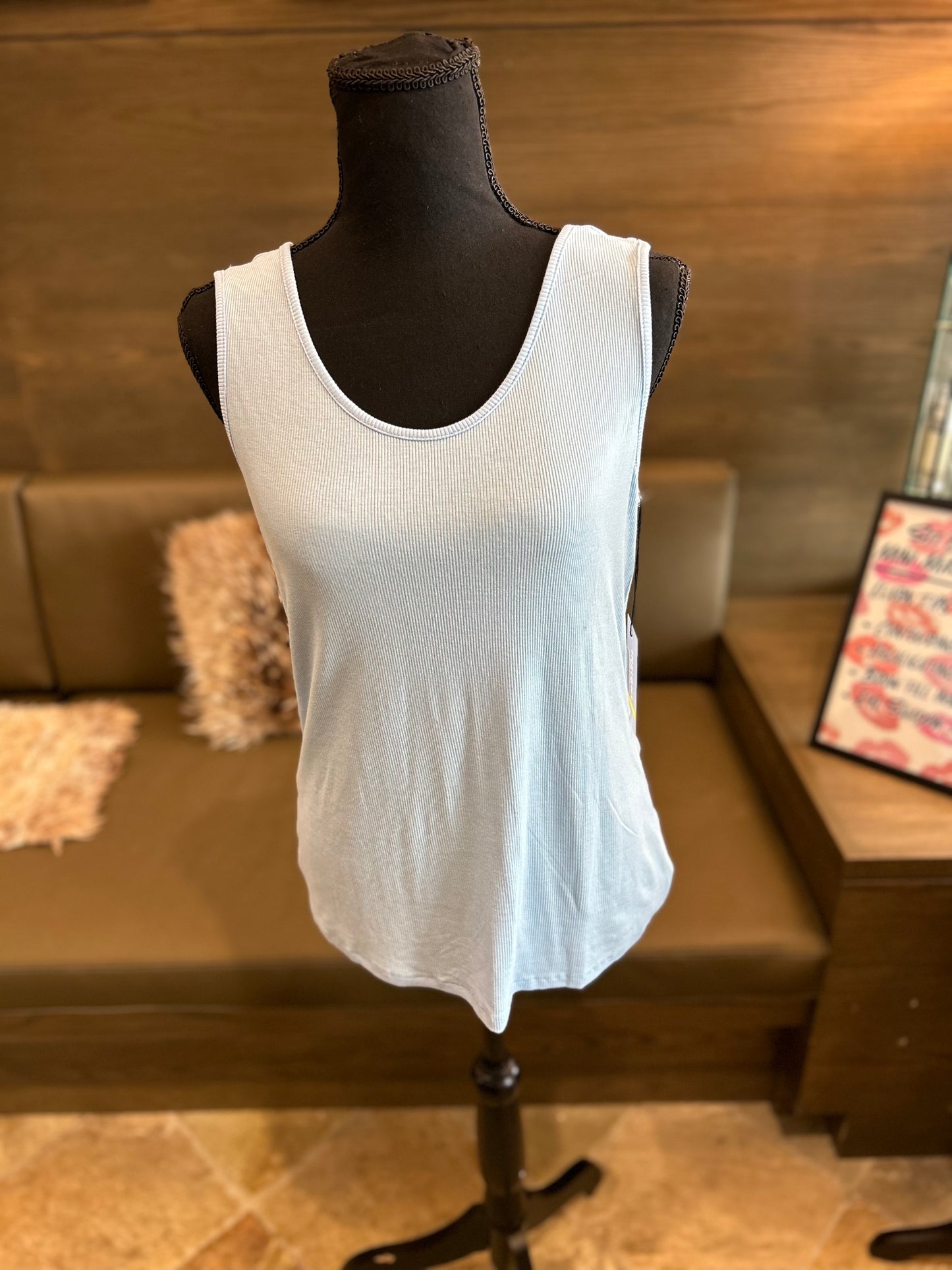 Insight Day Casual Sleeveless Ribbed Tank Top