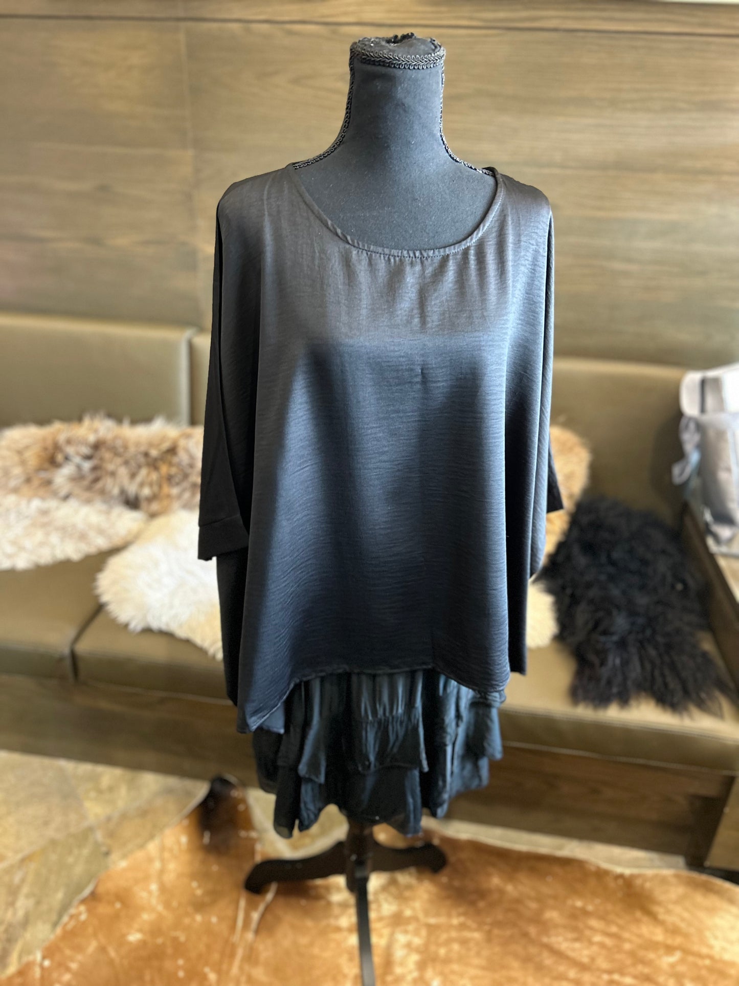 Last Tango Loose Batwing Top O/S