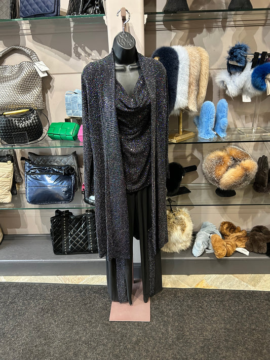 Last Tango Multi Glitter Duster Jacket