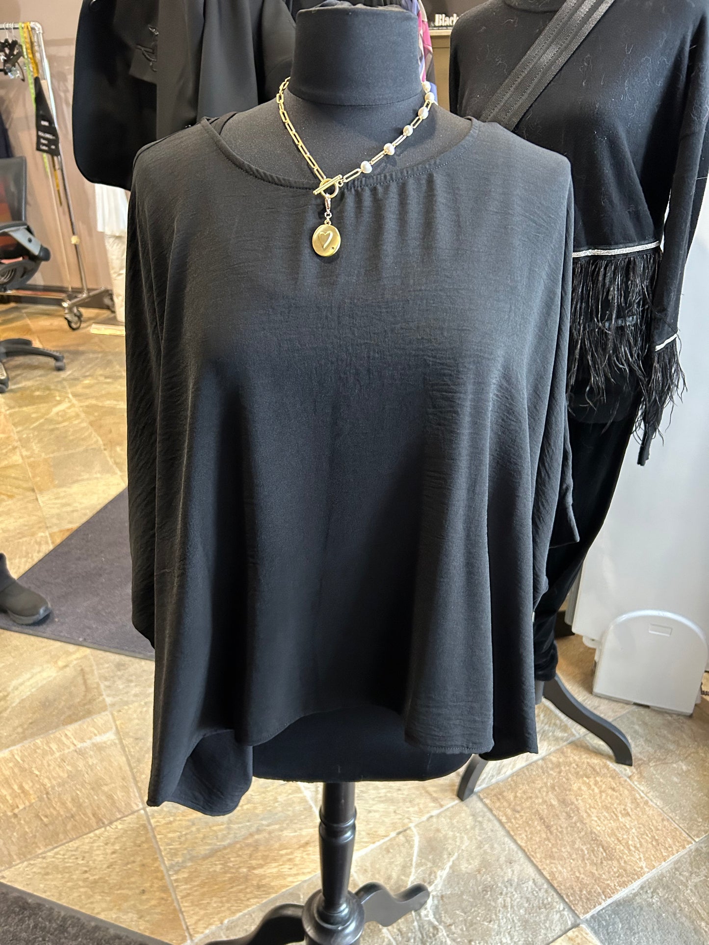 Last Tango Loose Batwing Top O/S