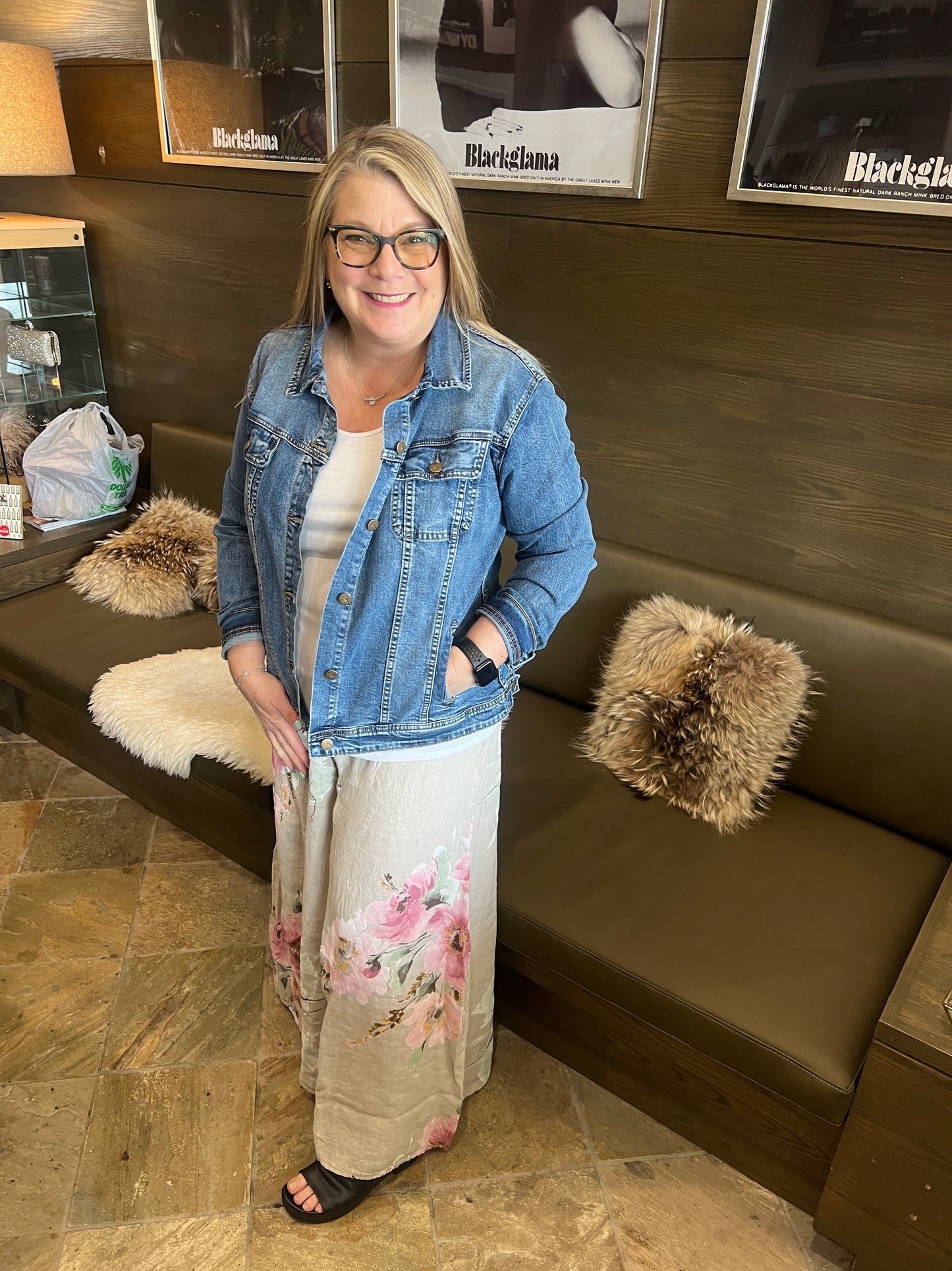 Bella Amore Print Linen Pant